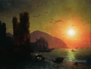 Ivan Aivazovsky vue crimée ayu dag Paysage marin Peinture à l'huile